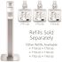 PURELL MESSENGER ES8 Silver Panel Floor Stand with Dispenser