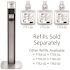 PURELL MESSENGER ES8 Silver Panel Floor Stand with Dispenser