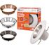 5 in./6 in. Integrated LED Recessed Light Trim 4 Color Baffle Trim Options Adjustable CCT 950 Lumens Dimmable