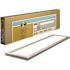 48 in. x 12 in. Low Profile Selectable LED Flush Mount Ceiling Flat Panel Brushed Nickel Rectangle 4000 Lumens Dimmable