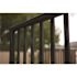 PEAK Aluminum Railing 42 in. H x 4 in. W Black Aluminum Deck Railing End Post