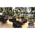 PEAK Aluminum Railing 42 in. H x 4 in. W Black Aluminum Deck Railing End Post