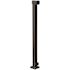 PEAK Aluminum Railing 42 in. H x 4 in. W Black Aluminum Deck Railing End Post