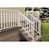 PEAK Aluminum Railing 42 in. H x 4 in. W White Aluminum Deck Railing Mid Post