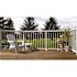 PEAK Aluminum Railing 42 in. H x 4 in. W White Aluminum Deck Railing Mid Post