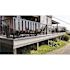 PEAK Aluminum Railing 42 in. H x 4 in. W Black Aluminum Deck Railing Mid Post