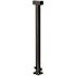 PEAK Aluminum Railing 42 in. H x 4 in. W Black Aluminum Deck Railing Mid Post