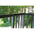 PEAK Aluminum Railing 42 in. H x 4 in. W Black Aluminum Deck Railing Corner Post
