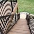 PEAK Aluminum Railing 42 in. H x 4 in. W Black Aluminum Deck Railing Stair Post