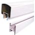PEAK Aluminum Railing 4 ft. White Aluminum Deck Railing Hand and Base Rail for 42 in. high system