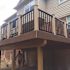 PEAK Aluminum Railing 4 ft. Black Aluminum Deck Railing Hand and Base Rail for 42 in. high system