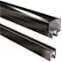 PEAK Aluminum Railing 4 ft. Black Aluminum Deck Railing Hand and Base Rail for 42 in. high system