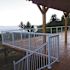 PEAK Aluminum Railing 6 ft. White Aluminum Deck Railing Hand and Base Rail for 42 in. high system