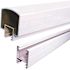 PEAK Aluminum Railing 6 ft. White Aluminum Deck Railing Hand and Base Rail for 42 in. high system