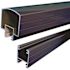 PEAK Aluminum Railing 6 ft. Black Aluminum Deck Railing Hand and Base Rail for 42 in. High System