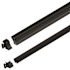 PEAK Aluminum Railing 6 ft. Black Aluminum Deck Railing Stair Hand and Base Rail Kit for 42 in. High System