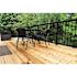 PEAK Aluminum Railing 4 ft. Black Aluminum Deck Railing Picket and Spacer Kit for 42 in. high system