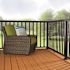 PEAK Aluminum Railing 4 ft. Black Aluminum Deck Railing Wide Picket and Spacer Kit for 42 in. high system