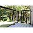 PEAK Aluminum Railing 4 ft. Black Aluminum Deck Railing Wide Picket and Spacer Kit for 42 in. high system