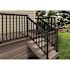 PEAK Aluminum Railing 6 in. W Black Aluminum Deck Railing Universal Connector for 42 in. high system