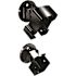 PEAK Aluminum Railing 6 in. W Black Aluminum Deck Railing Stair Hand and Base Rail Bracket for 42 in. high system