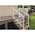 PEAK Aluminum Railing 6 in. W White Aluminum Deck Railing Wall Mount Bracket Kit for 42 in. high system