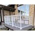 PEAK Aluminum Railing 6 in. W White Aluminum Deck Railing Wall Mount Bracket Kit for 42 in. high system