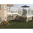 PEAK Aluminum Railing 6 in. W White Aluminum Deck Railing Wall Mount Bracket Kit for 42 in. high system