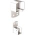 PEAK Aluminum Railing 6 in. W White Aluminum Deck Railing Wall Mount Bracket Kit for 42 in. high system
