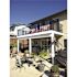 PEAK Aluminum Railing 6 in. W Black Aluminum Deck Railing Wall Mount Bracket Kit for 42 in. high system