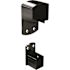 PEAK Aluminum Railing 6 in. W Black Aluminum Deck Railing Wall Mount Bracket Kit for 42 in. high system
