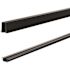 PEAK Aluminum Railing 6 ft. Aluminum Deck Railing Black Glass Gasket for 42 in. High System