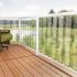 PEAK Aluminum Railing 4 in. x 4 in. White Aluminum Deck Railing Post Base Cover for 42 in. high system