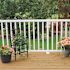 PEAK Aluminum Railing 4 in. x 4 in. White Aluminum Deck Railing Post Base Cover for 42 in. high system