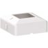 Peak Aluminum Railing 4 in. x 4 in. White Aluminum Deck Railing Post Base Cover for 42 in. high system