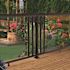 PEAK Aluminum Railing 4 in. x 4 in. Black Aluminum Deck Railing Post Base Cover for 42 in. high system