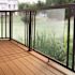 PEAK Aluminum Railing 4 in. x 4 in. Black Aluminum Deck Railing Post Base Cover for 42 in. high system