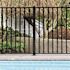 PEAK Aquatine 2 in. x 2 in. x 4.18 ft. Black Aluminum Hard Surface Pool Fence Post