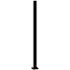 PEAK Aquatine 2 in. x 2 in. x 4.18 ft. Black Aluminum Hard Surface Pool Fence Post