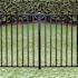 PEAK Aquatine 2 in. x 2 in. x 5.93 ft. Black Aluminum Soft Surface Pool Fence Post