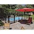 PEAK Aquatine 2 in. x 2 in. x 5.93 ft. Black Aluminum Soft Surface Pool Fence Post