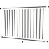 PEAK Aquatine 1/2 in. x 72 in. x 4 ft. Black Aluminum Pool Fence Rail and Picket Kit