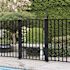 PEAK Aquatine 3 ft. x 4 ft. Black Aluminum Fence Pool Gate