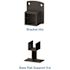 PEAK Aquatine Black 2 in. x 2 in. x 4 in. Aluminum Pool Fence Picket Bracket Kit