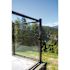 PEAK AquatinePLUS 2.38 in. x 2.38 in. x 4.20 ft. Black Aluminum Hard Surface Pool Fence Post