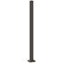 PEAK AquatinePLUS 2.38 in. x 2.38 in. x 4.20 ft. Black Aluminum Hard Surface Pool Fence Post