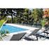 PEAK Aquatine Plus 2.05 in. x 45 in. x 4 ft. Black Aluminum Hard Surface Pool Fence Panel Rail Kit for Glass