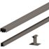 PEAK Aquatine Plus 2.05 in. x 45 in. x 4 ft. Black Aluminum Hard Surface Pool Fence Panel Rail Kit for Glass