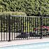 PEAK AquatinePLUS 5/8 in. x 72 in. x 4 ft. Black Aluminum Pool Fence Rail and Picket Kit