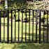 PEAK AquatinePLUS 3 ft. x 4 ft. Black Aluminum Yard Fence Gate